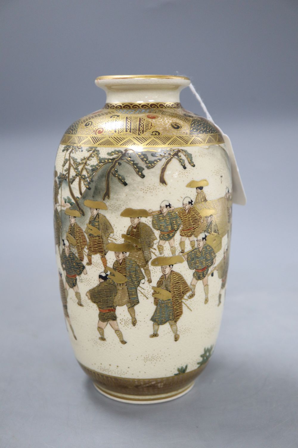 A Japanese Satsuma vase, height 19cm